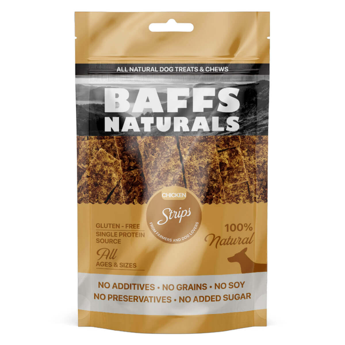 Φωτογραφία προϊόντος: Baffs Naturals Chicken Strips 100gr