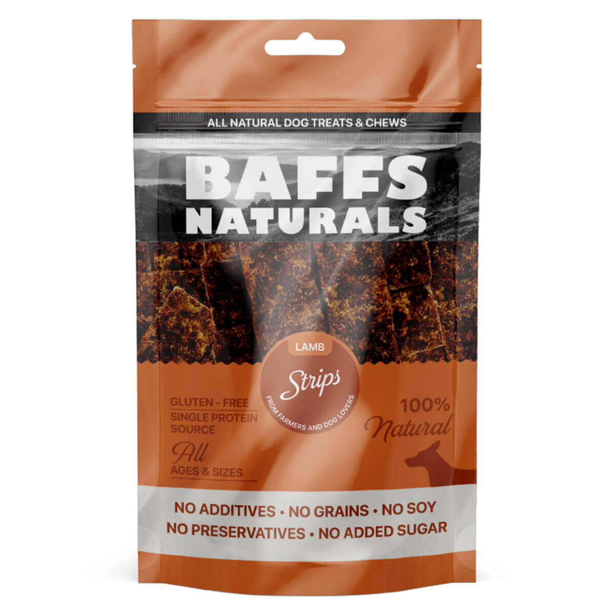 Φωτογραφία προϊόντος: Baffs Naturals Lamb Strips 100gr