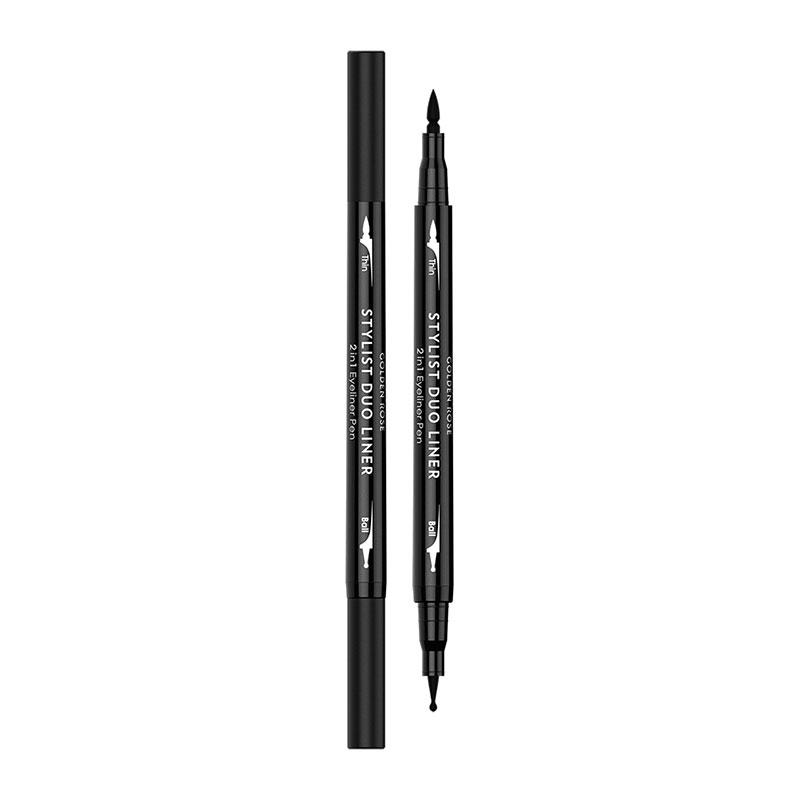 Φωτογραφία προϊόντος: Golden Rose Stylist Duo Liner 2in1 Eyeliner Pen 1,6ml