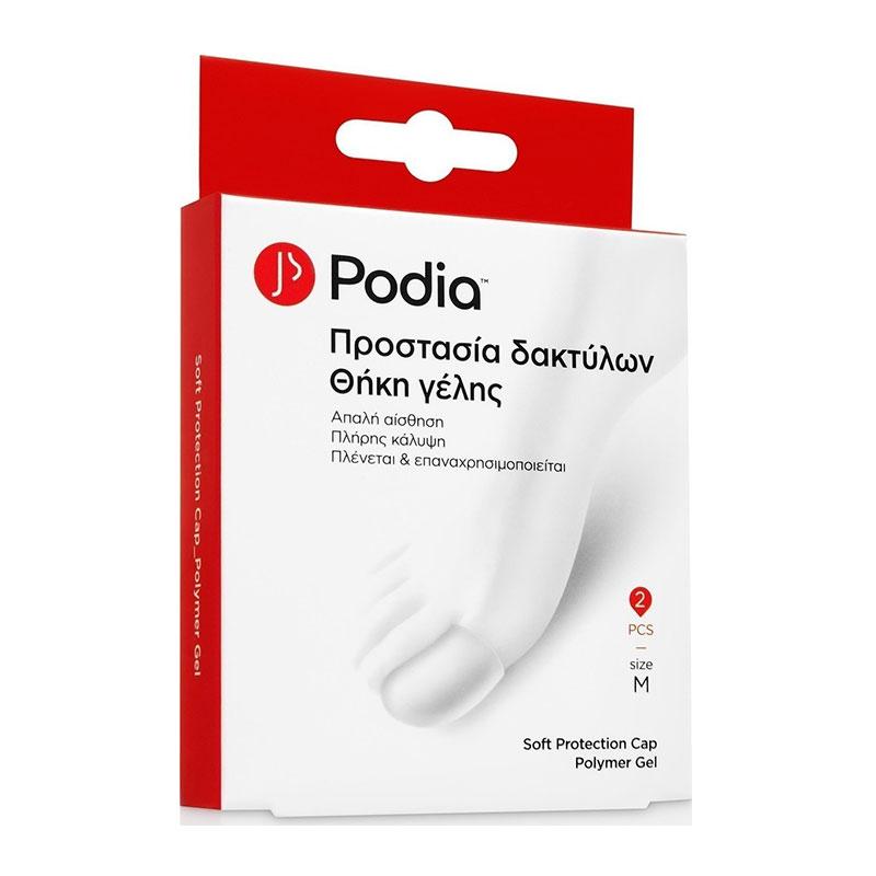 Φωτογραφία προϊόντος: Podia Soft Protection Cap Polymer Gel Προστασία Δακτύλων Θήκη Γέλης Medium 2τεμ.
