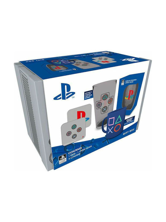 Φωτογραφία προϊόντος: Abysse Corp Abysse Playstation - Classic 2019 Pαck Glass XXL, Mug and 2 Coasters