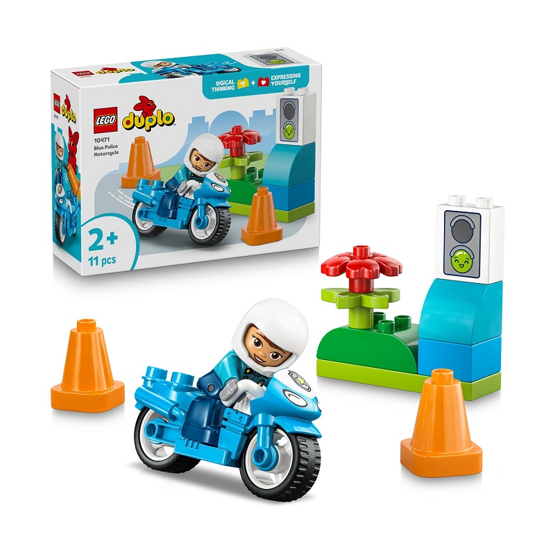 Φωτογραφία προϊόντος: LEGO Duplo Blue Police Motorcycle για 2+ Ετών