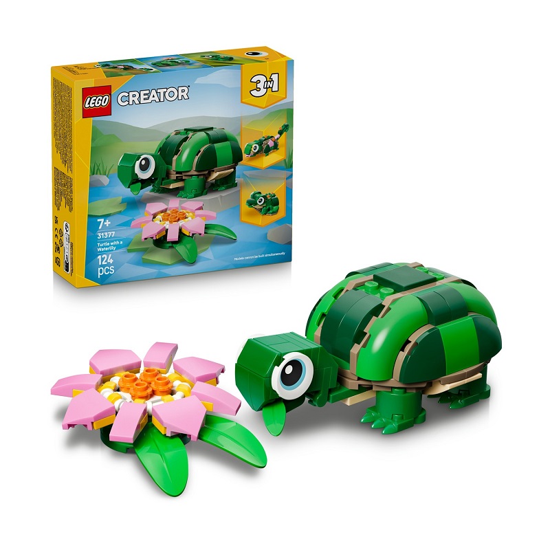 Φωτογραφία προϊόντος: LEGO Creator 3-in-1 Turtle with a Water Lily Flower για 7+ Ετών