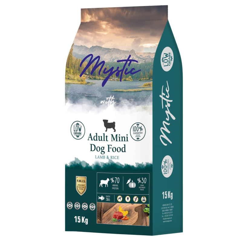 Φωτογραφία προϊόντος: Mystic Low Grain 15kg Ξηρά Τροφή για Ενήλικους Σκύλους Μίνι με Αρνί και Ρύζι