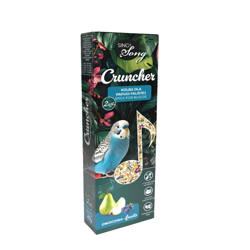 Φωτογραφία προϊόντος: Unimis SING&SONG CRUNCHER 85gr Τροφή για Παπαγαλάκια με Φρούτα
