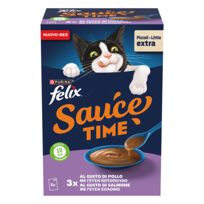 Φωτογραφία προϊόντος: Purina Felix Felix Sauce Time Κοτόπουλο & Σολομός 6x40g