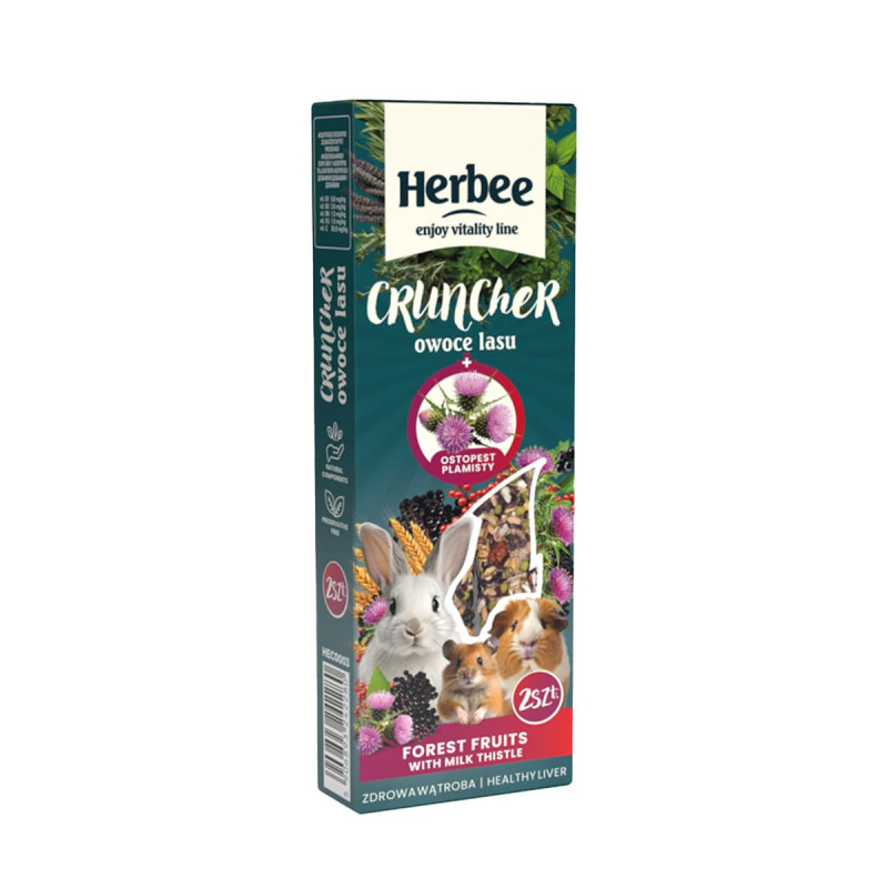 Φωτογραφία προϊόντος: Unimis Herbee Cruncher 115gr Τροφή για Τρωκτικά και Κουνέλια με Φρούτα του Δάσους και Γαϊδουράγκαθο