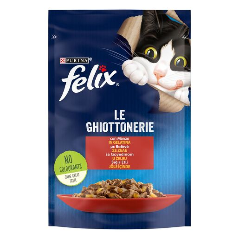 Φωτογραφία προϊόντος: Purina Felix Felix Agail Βοδινό σε Ζελέ 85g
