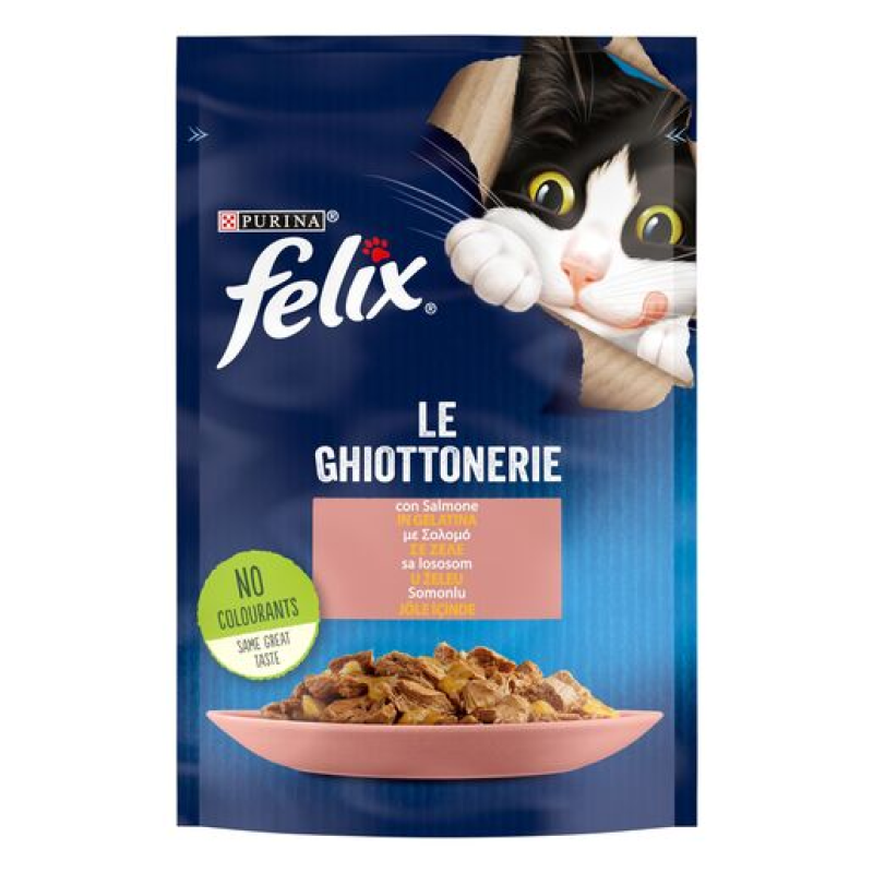 Φωτογραφία προϊόντος: Purina Felix Felix Agail Σολομός σε Ζελέ 85g