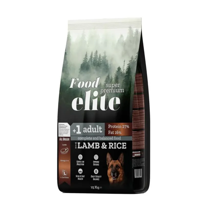 Φωτογραφία προϊόντος: Food Elite High Energy (27 protein 16 fat) 15kg Ξηρά Τροφή για Ενήλικους Σκύλους Maintenance με Αρνί & Ρύζι