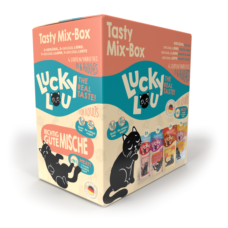 Φωτογραφία προϊόντος: Lucky Lou LifeStage Adult Tasty Mix Box (6 Τεμ) Φακ. 125 gr