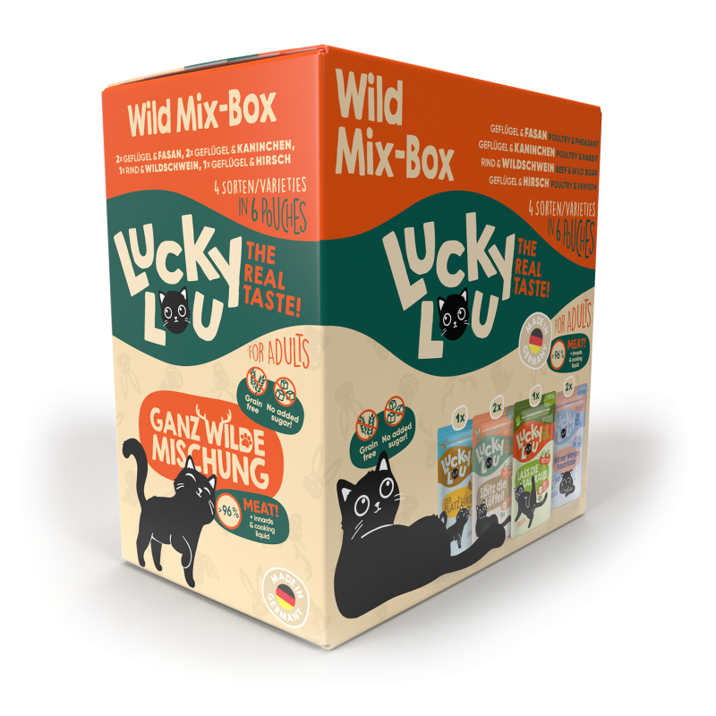 Φωτογραφία προϊόντος: Lucky Lou LifeStage Adult Wild Mix Box (6 Τεμ) Φακ. 125 gr