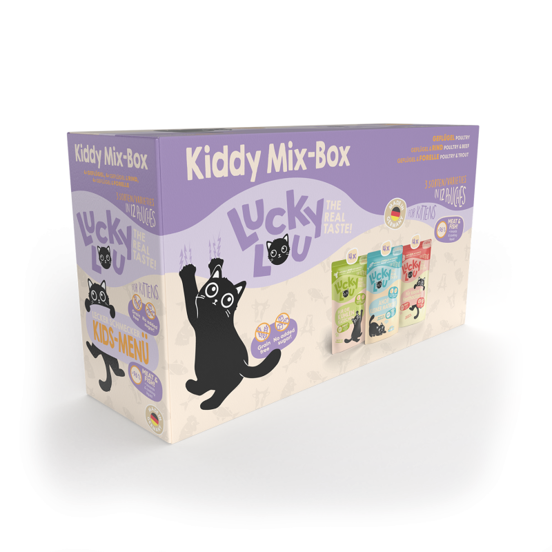 Φωτογραφία προϊόντος: Lucky Lou LifeStage Kitten Mix Box (12 Τεμ) Φακ. 125 gr