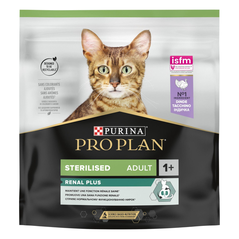 Φωτογραφία προϊόντος: Purina ProPlan Purina Pro Plan Sterilised Renal Plus Cat Γαλοπούλα 400g