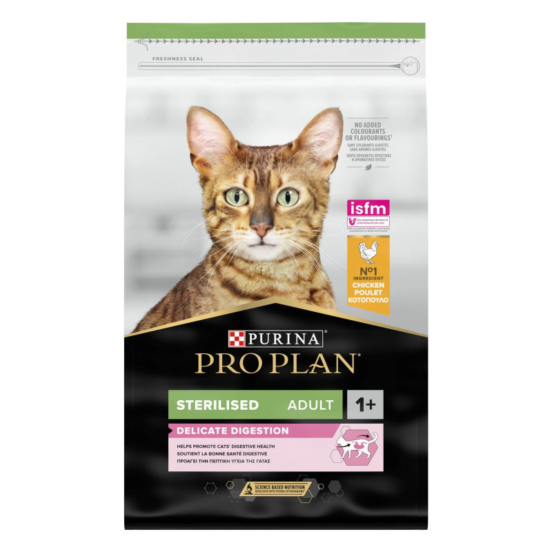 Φωτογραφία προϊόντος: Purina ProPlan Purina Pro Plan Sterilised Deligate Digestion Cat Κοτόπουλο 10kg