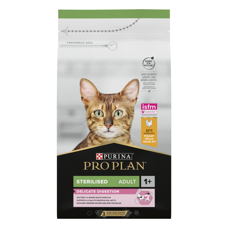 Φωτογραφία προϊόντος: Purina ProPlan Purina Pro Plan Sterilised Deligate Digestion Cat Κοτόπουλο 1.5kg