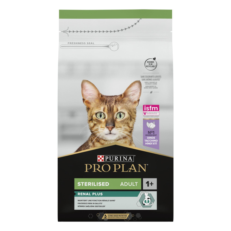 Φωτογραφία προϊόντος: Purina ProPlan Purina Pro Plan Sterilised Renal Plus Cat Γαλοπούλα 1,5kg