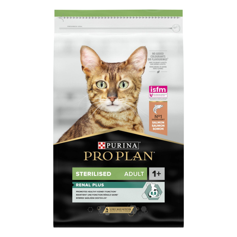 Φωτογραφία προϊόντος: Purina ProPlan Purina Pro Plan Sterilised Renal Plus Cat Σολομός 10kg