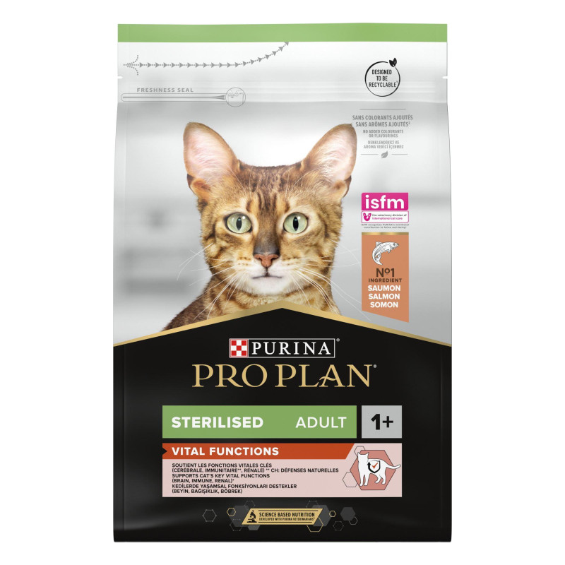 Φωτογραφία προϊόντος: Purina ProPlan Purina Pro Plan Sterilised Vital Functions Cat Σολομός 3kg