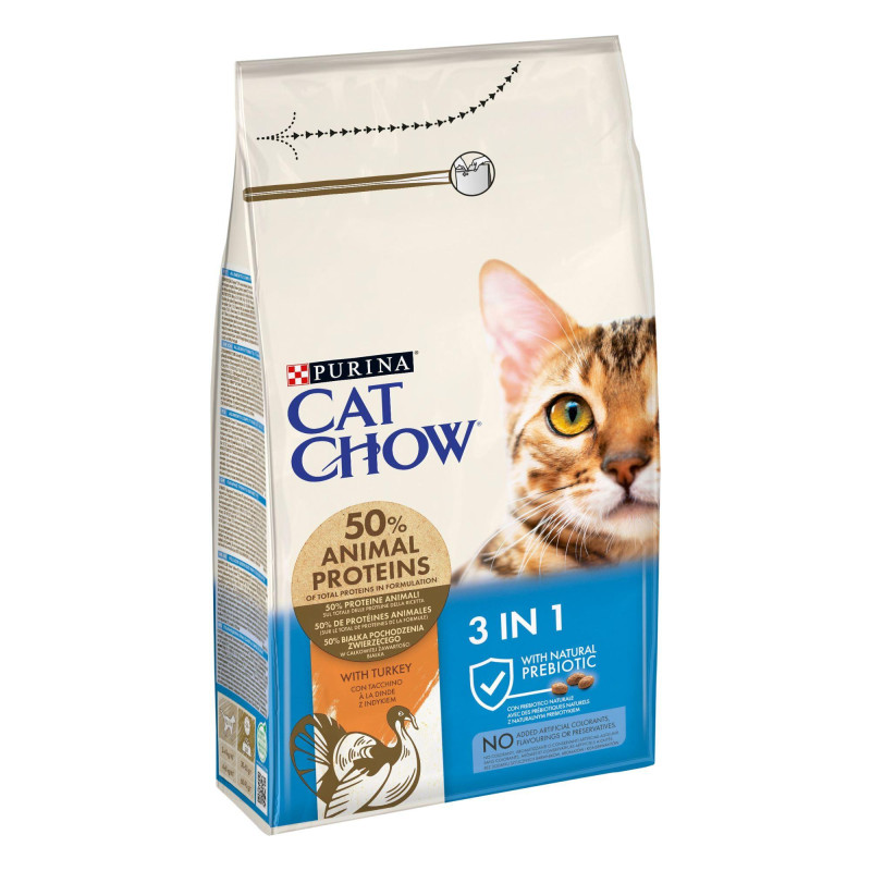 Φωτογραφία προϊόντος: Purina Cat Chow Feline 3 In 1 Γαλοπούλα 1,5kg