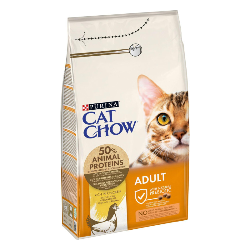 Φωτογραφία προϊόντος: Purina® Cat Chow® Adult με Naturium™ Πλούσια σε Κοτόπουλο Ξηρή Τροφή Γάτας 1,5kg
