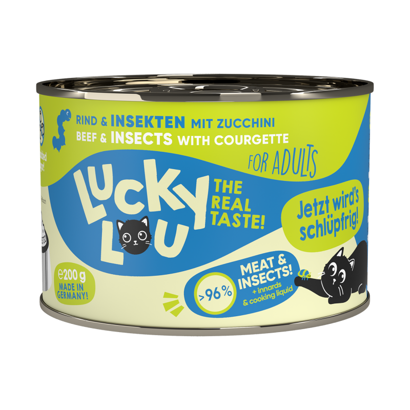 Φωτογραφία προϊόντος: Lucky Lou LifeStage Adult Βοδινό & Έντομα (με Κολοκυθάκι) 200gr