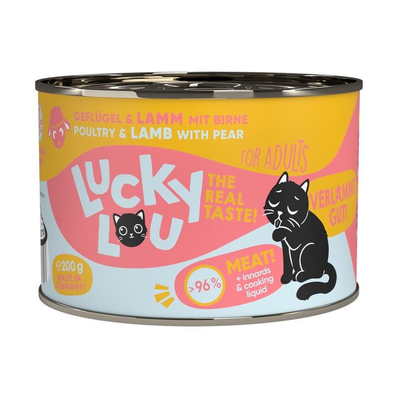 Φωτογραφία προϊόντος: Lucky Lou LifeStage Adult Πουλερικά & Αρνί (με Αχλάδι) 200gr