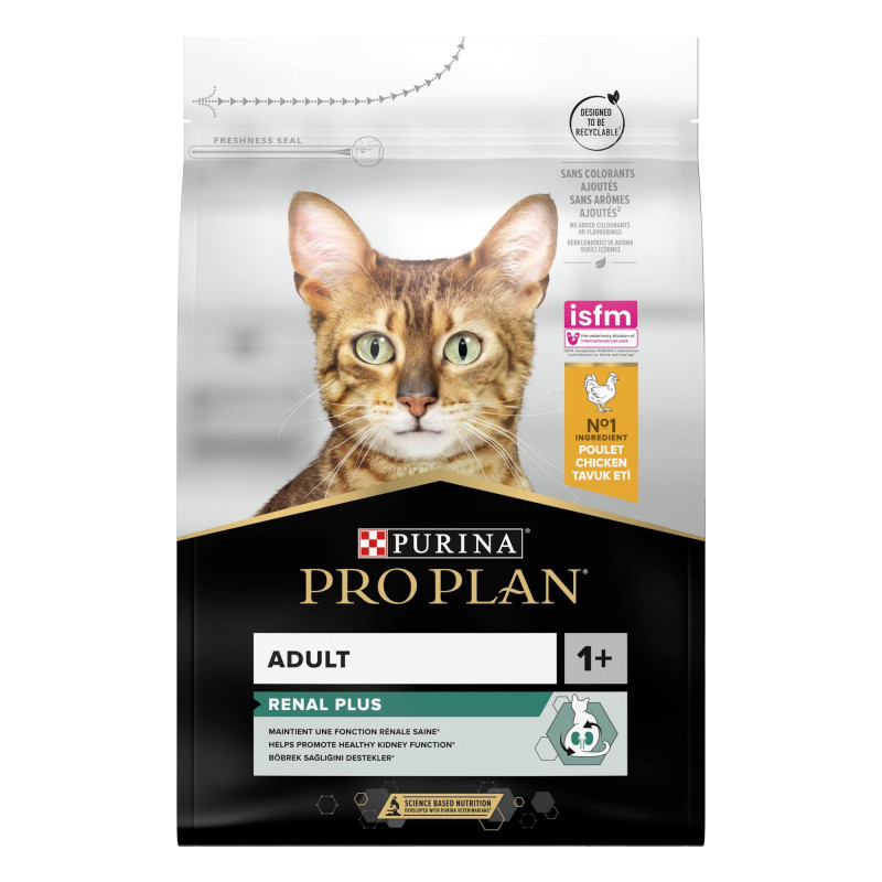 Φωτογραφία προϊόντος: Purina ProPlan Purina Pro Plan Adult Renal Plus Cat Κοτόπουλο 3kg