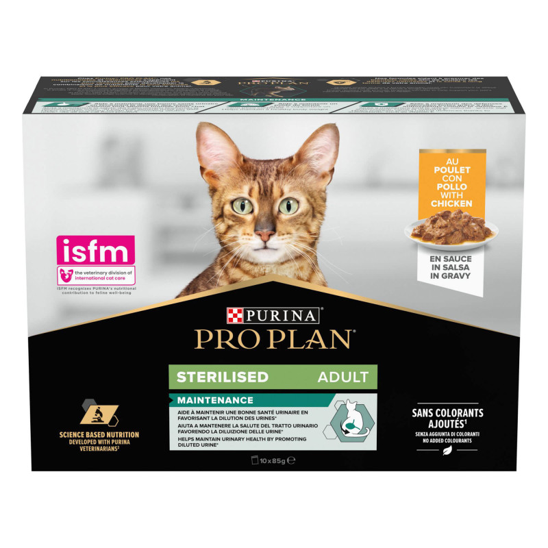 Φωτογραφία προϊόντος: Purina ProPlan Pro Plan Sterilised Cat Κοτόπουλο σε σάλτσα Multipack 10x85g