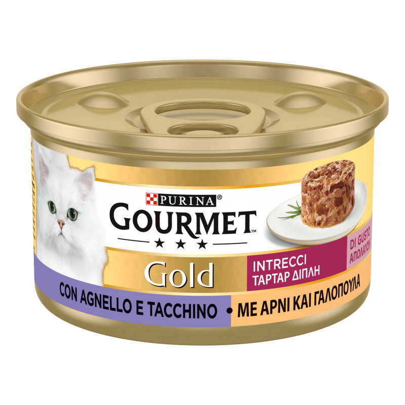Φωτογραφία προϊόντος: Purina Gourmet Gold Ταρτάρ με Αρνί και Γαλοπούλα 85g