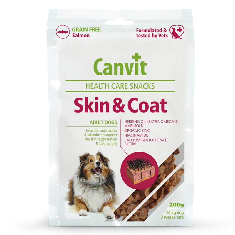 Φωτογραφία προϊόντος: Λιχουδιές Canvit Skin & Coat Snack Dog 200g