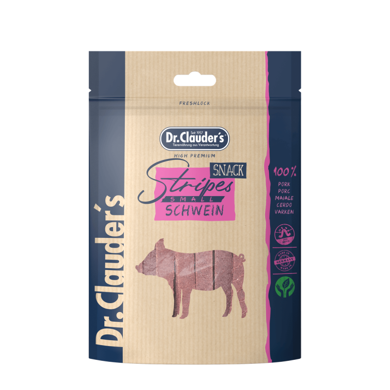 Φωτογραφία προϊόντος: Dr. Clauder's Schweinefleisch Stripes Χοιρινό Small 80gr