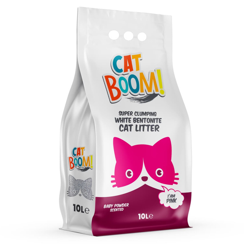 Φωτογραφία προϊόντος: Cat Boom 10 LT Άμμος Γάτας Baby Powder