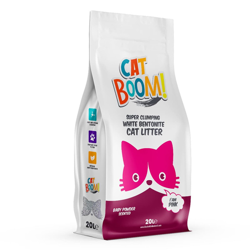 Φωτογραφία προϊόντος: Cat Boom 20 LT Άμμος Γάτας Baby Powder