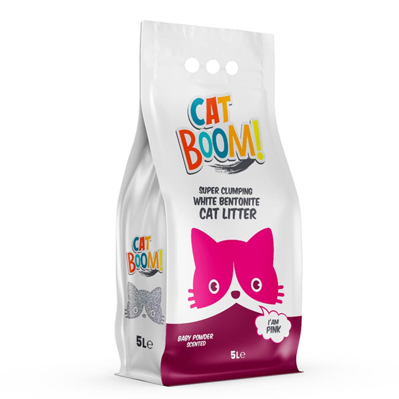Φωτογραφία προϊόντος: Cat Boom 5 LT Άμμος Γάτας Baby Powder
