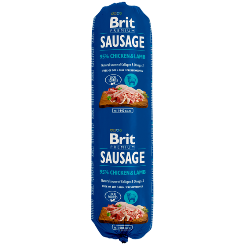 Φωτογραφία προϊόντος: Brit Sausage Chicken & Lamb 800gr