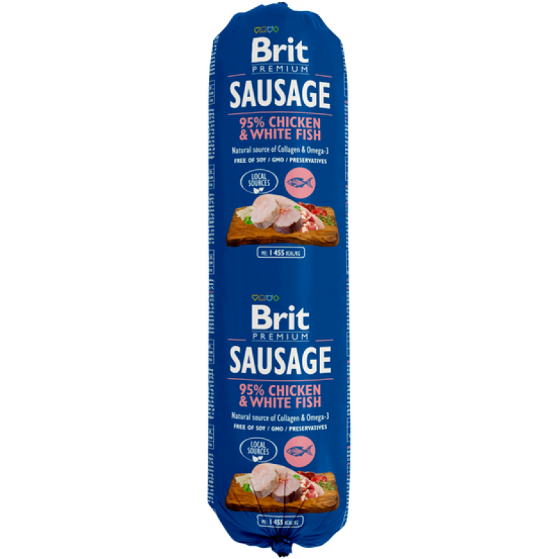 Φωτογραφία προϊόντος: Brit Sausage Chicken & White Fish 800gr