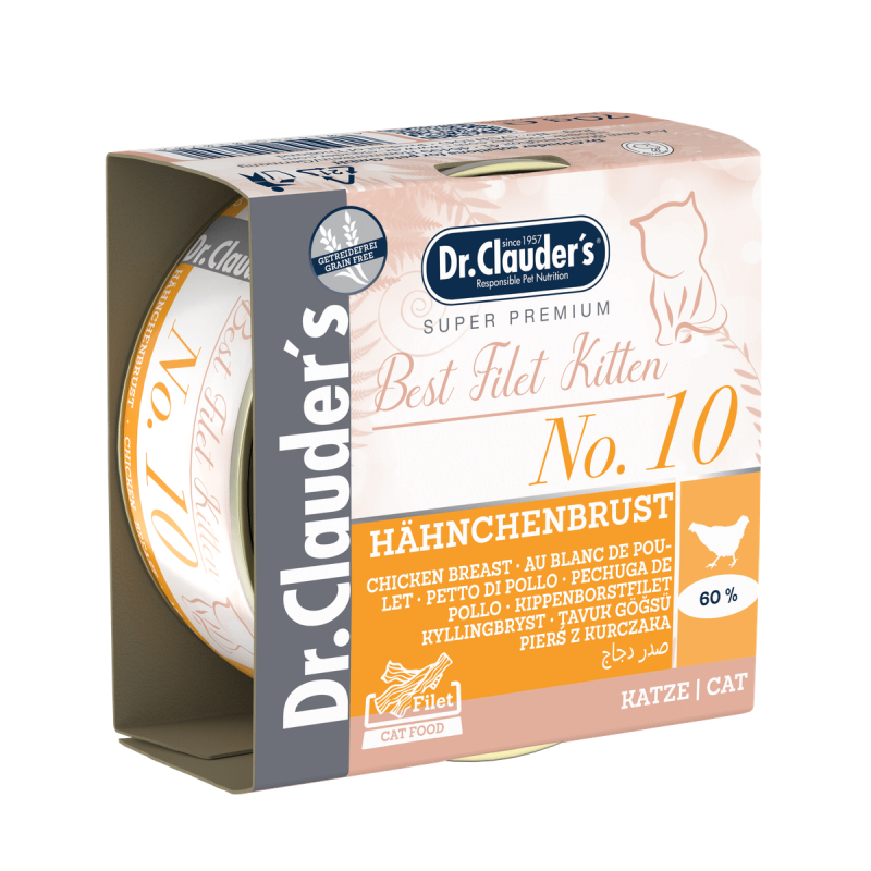 Φωτογραφία προϊόντος: Dr. Clauder's Best Filet kitten No10 70gr