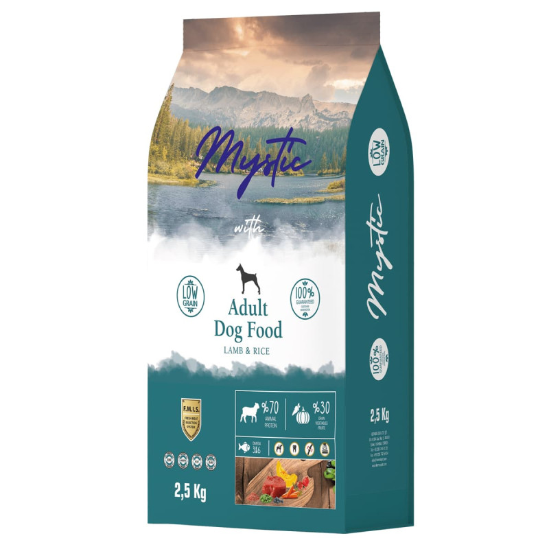 Φωτογραφία προϊόντος: Mystic Low Grain 2.5kg Ξηρά Τροφή για Ενήλικους Σκύλους με Αρνί και Ρύζι