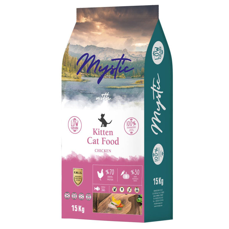 Φωτογραφία προϊόντος: Mystic Low Grain 15kg Ξηρά Τροφή για Γατάκια με Κοτόπουλο