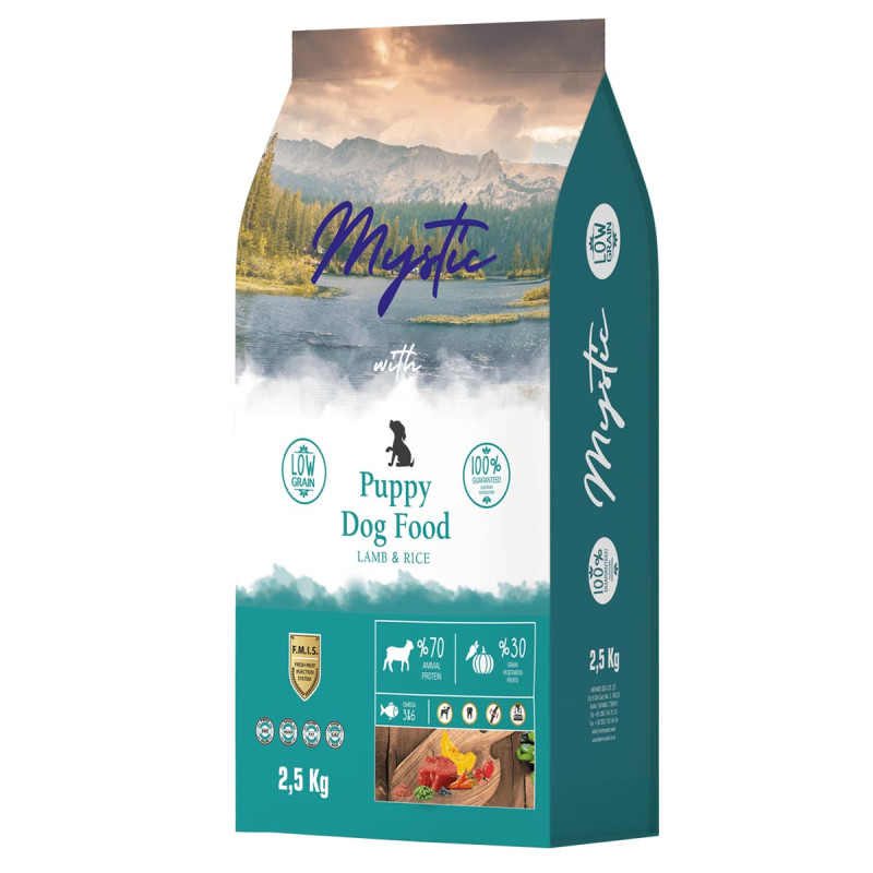 Φωτογραφία προϊόντος: Mystic Low Grain 2.5kg Ξηρά Τροφή για Κουτάβια με Αρνί και Ρύζι