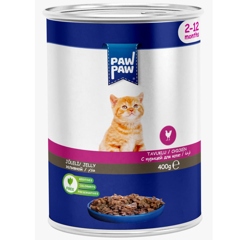 Φωτογραφία προϊόντος: Pawpaw Low Grain 400gr Υγρή Τροφή για Γατάκια με Κοτόπουλο