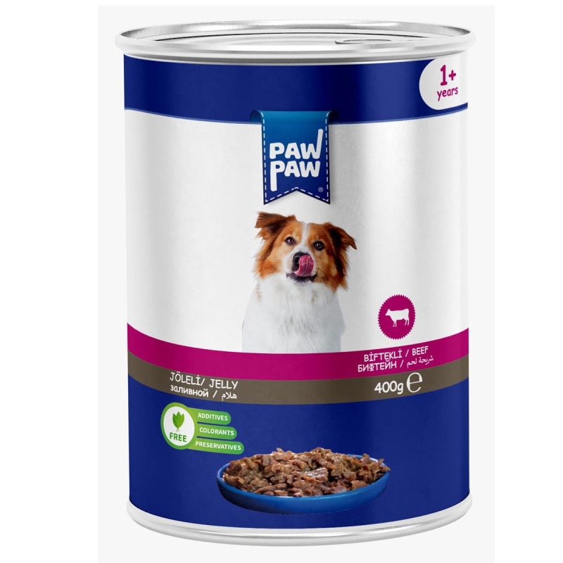 Φωτογραφία προϊόντος: Pawpaw Low Grain 400gr Υγρή Τροφή για Ενήλικους Σκύλους με Μοσχάρι