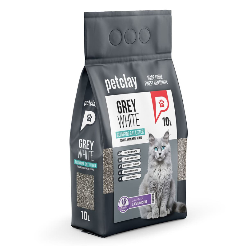 Φωτογραφία προϊόντος: Pet Clay Petclay Άμμος Γάτας White Grey Lavender Cylinder 10lt