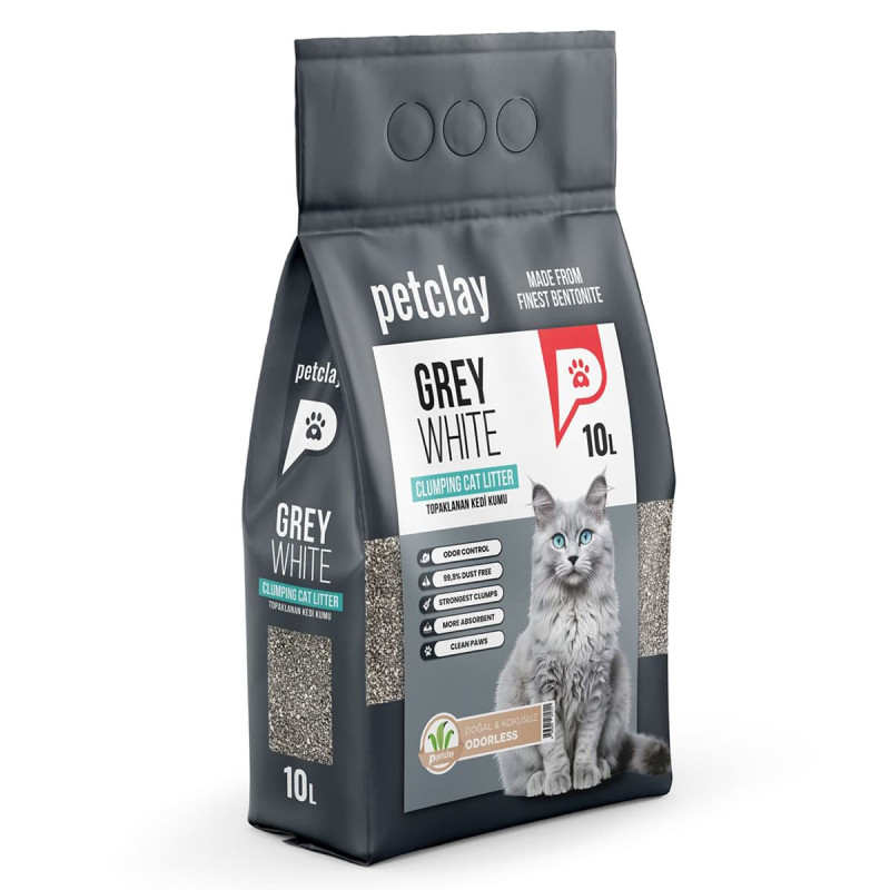 Φωτογραφία προϊόντος: Pet Clay Petclay Άμμος Γάτας White Grey Natural Cylinder 10lt