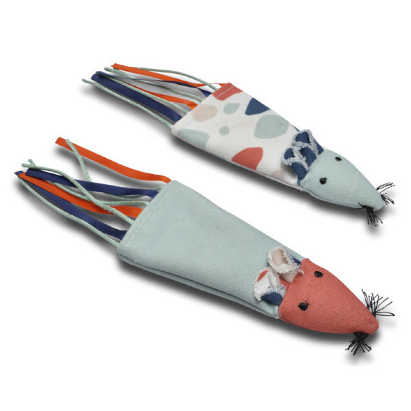Φωτογραφία προϊόντος: Terrazzo Collection Flat Fabric Ποντικάκι με Catnip (1 Τεμ) 6,5*26 cm