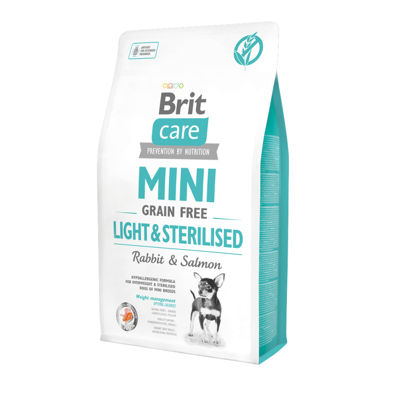 Φωτογραφία προϊόντος: Brit Care Mini Grain Free Light & Sterilised 2kg