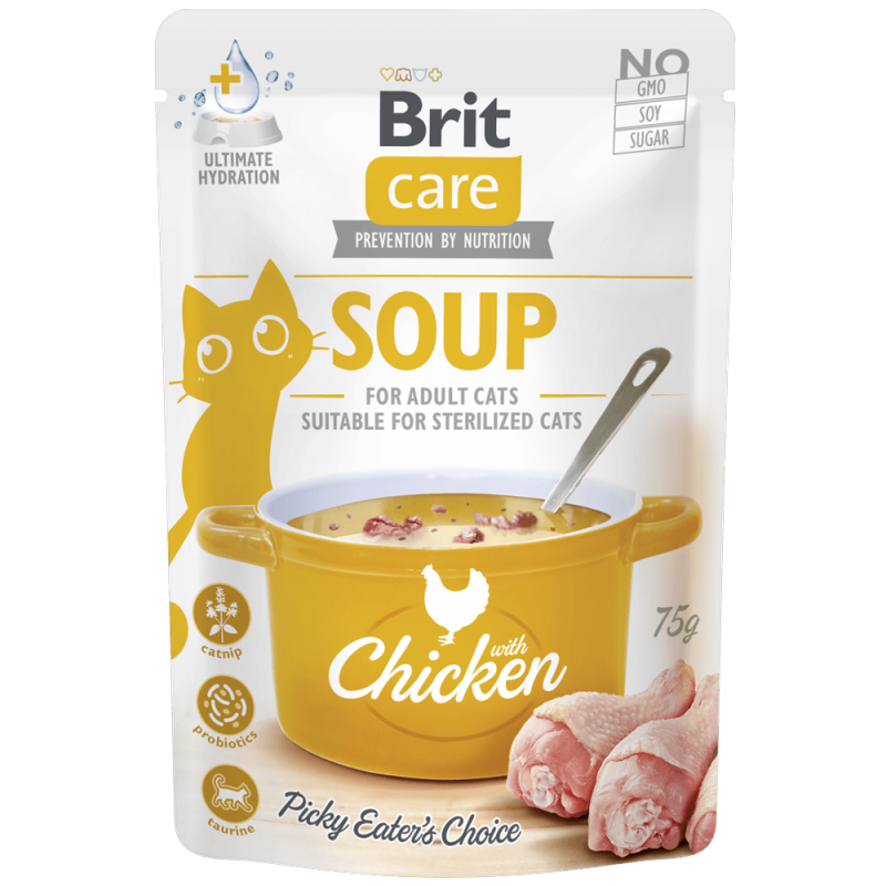 Φωτογραφία προϊόντος: Brit Care Cat Soup with Chicken 75gr