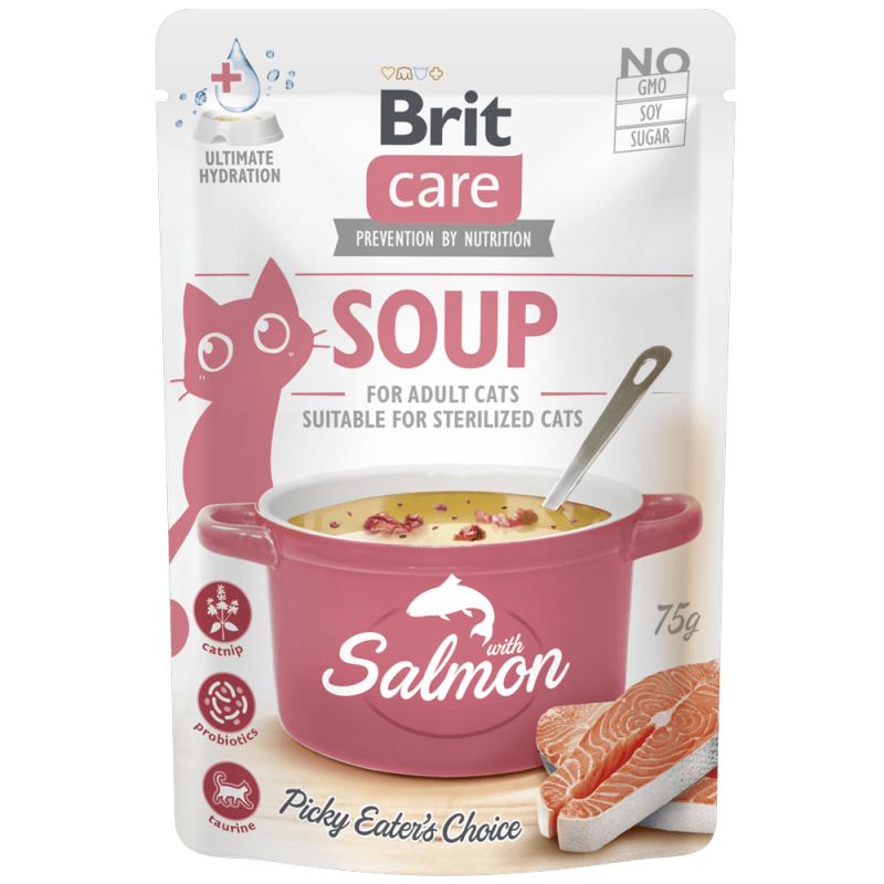 Φωτογραφία προϊόντος: Brit Care Cat Soup with Salmon 75gr
