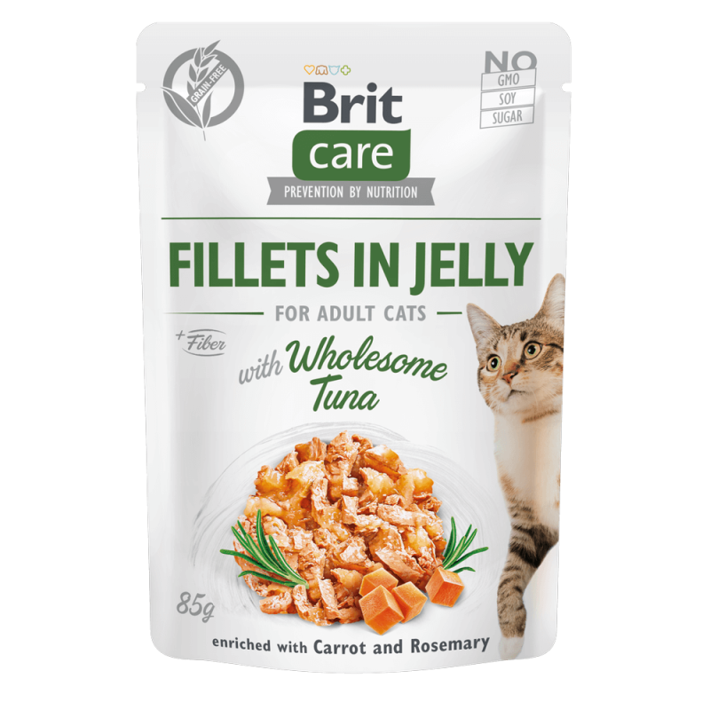 Φωτογραφία προϊόντος: Brit Care Cat φακελάκι Fillet Jelly Tuna with Carrot & Rosemary 85gr